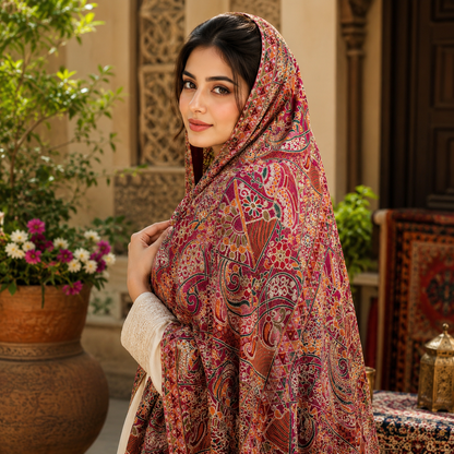 Maria B Inspired Luxury Heavy Embroidered Organza Dupatta – 2.5 Yards | Premium Party & Casual Wear