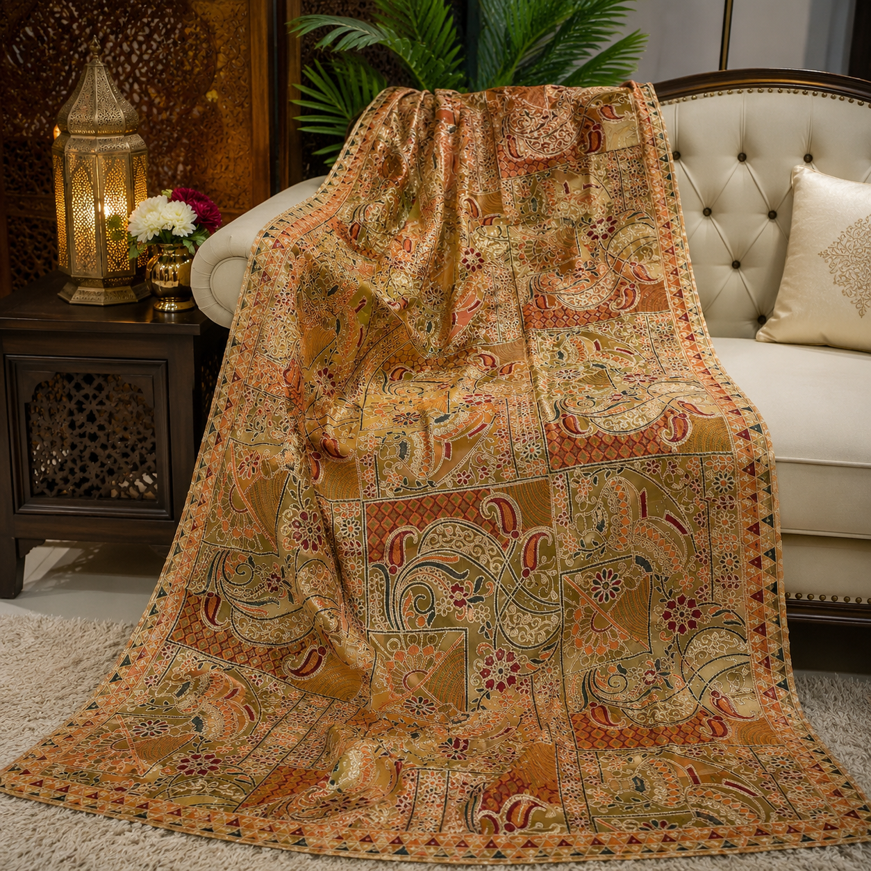 Maria B Inspired Premium Embroidered Organza Dupatta | 2.5 Yards | Elegant Party & Casual Wear for Women