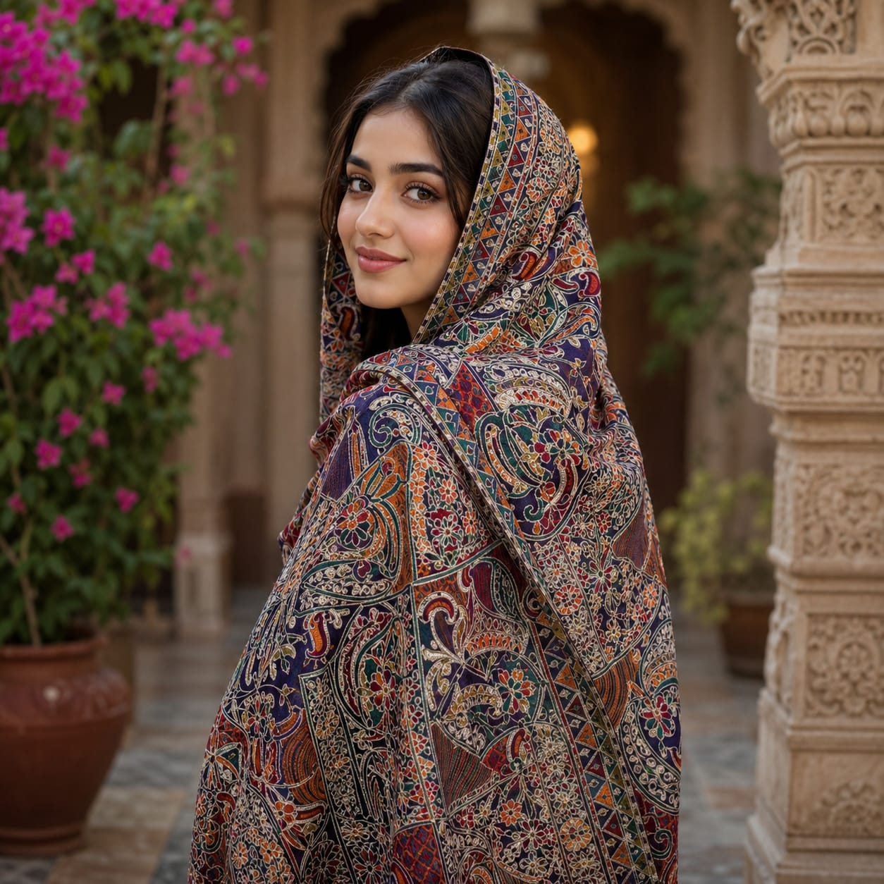 Maria B Inspired Luxury Embroidered Dupatta – Premium Designer Party Wear | 2.5 Yards