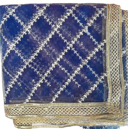 Sequence Net Dupatta – 2.5 Yards Luxury Party Wear Dupatta