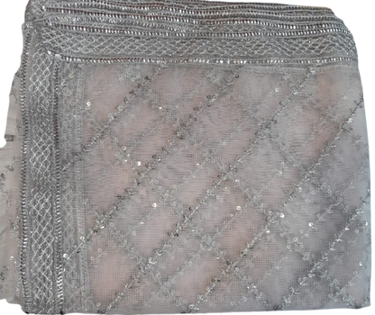 Sequence Net Dupatta – 2.5 Yards Luxury Party Wear Dupatta
