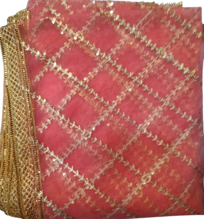Sequence Net Dupatta – 2.5 Yards Luxury Party Wear Dupatta
