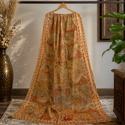 Maria B Inspired Premium Embroidered Organza Dupatta | 2.5 Yards | Elegant Party & Casual Wear for Women